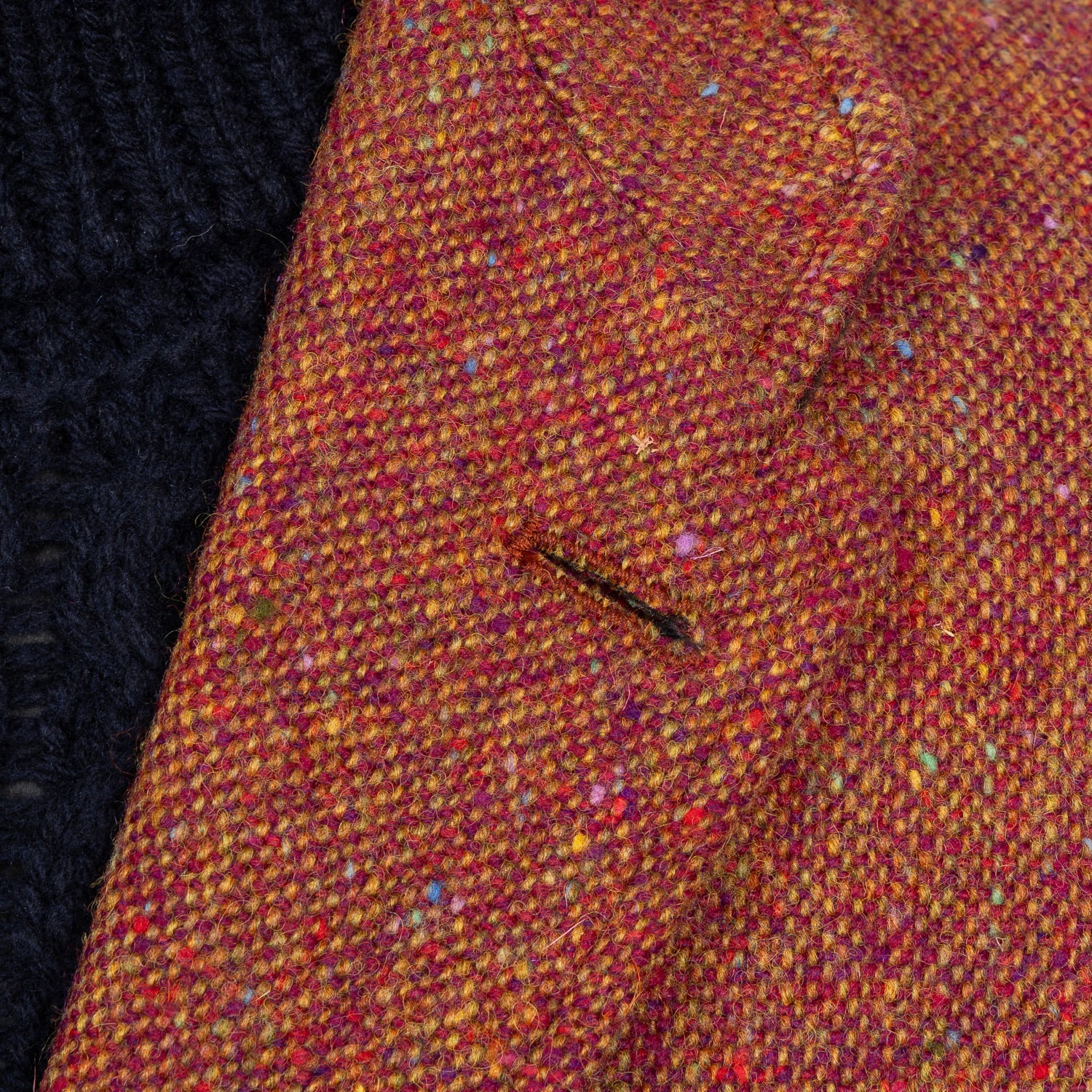 Special Edition x MJ: Hemd-Jacke "Mandarin Teba" aus einem Donegal-Tweed von Magee